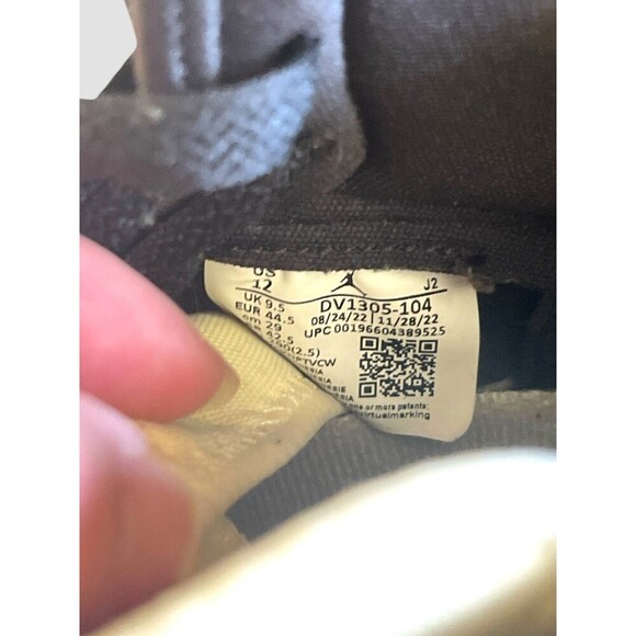 Nike Air Jordan 1 Zoom Air CMFT 2 Sneakers Women's Size 12 Muslin DV1305 - Picture 7 of 9